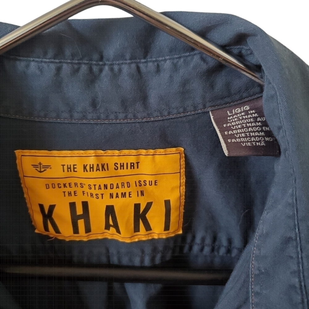Navy Dockers button down - Picture 3 of 4